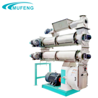 Machine à granulés d'aliments pour animaux Mufeng certifiée CE, 10-15 T/h, ligne de production de granulés d'aliments pour bétail, volailles et animaux, pour aliments pour animaux