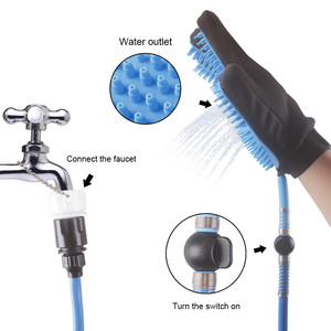 Herramienta de baño para perros, rociadores, guante de silicona, limpiador de cepillos para mascotas, cabezal de ducha de empuje, suministros para mascotas, arandela de pata para perros - Product Image 2