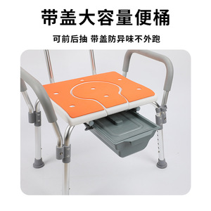 Chaise de douche Yishoufu avec dossier, hauteur réglable, siège antidérapant pour personnes âgées, équipement de sécurité pour la salle de bain - Product Image 4