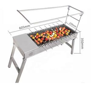 Parrilla de Carbón Portátil para Exteriores, Automática, Giratoria, Plegable, para Camping - Product Image 5