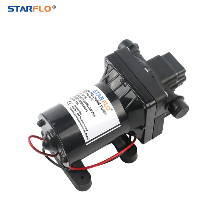 Ngoài trời Máy nước nóng/MÁY GiẶT/RV 12V 11.3lpm 55psi Micro phun sương Hệ thống di động bơm màng