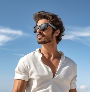 Lunettes intelligentes IA 8MP avec double caméra, chargement magnétique, ultra-légères 35g, caméra 4K, IPX5, Wi-Fi, anti-tremblement, appels audio - Product Image 3