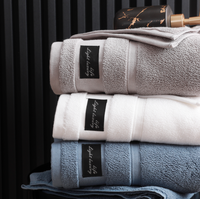 Custom Luxury Bath Towels Set Large Size Thick Terry Bath Towel Sets 100% Cotton Bath Towels for Hotel Home Textile