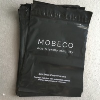 Sacs d'expédition en poly noir avec logo personnalisé enveloppe de couleur de courrier sécurisée avec une forte adhérence