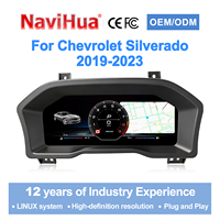 Panel de Instrumentos Digital Navihua para Chevrolet Silverado 2019-2023, Actualización Inteligente del Grupo de Indicadores, Velocímetro, Panel de Instrumentos