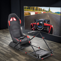 GY072 ODM Siège de course professionnel réglable Sim Rig Simulateur de conduite Cockpit de mouvement pour volant de conduite, PC, Playstation 2/3, Wii