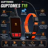GUPTOMES Rastreador GPS Profesional para Perros de Caza con Cobertura de 15KM Fuera de la Red - Navegación con Brújula PDA Sin Cuota Mensual