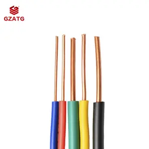GZATG PVC kawat listrik terisolasi, fleksibel 600V kawat tembaga timah dan kabel