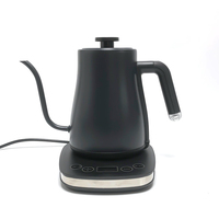 Bouilloires à col de cygne électriques à affichage numérique de 0,8 L avec capteur thermos Strix Bouilloire électrique tactile en acier inoxydable pour le café et le thé