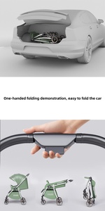 Nhà máy tốt nhất đôi xe đẩy nhẹ đôi prams Walker Twin xe đẩy em bé 3 trong 1 - Product Image 4