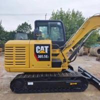 Excavatrice d'occasion CAT 305.5E2, excavatrice Caterpillar de 6 tonnes, mini-excavatrice sur chenilles du Japon, mini-excavatrice Cat d'occasion à bas prix à vendre