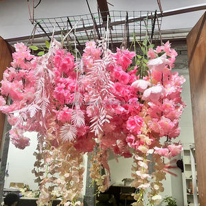 S31 <span class=keywords><strong>mariage</strong></span> fausse glycine Floral vigne <span class=keywords><strong>guirlande</strong></span> Faux fleur de cerisier mur <span class=keywords><strong>plafond</strong></span> suspendu fleurs artificielles chaîne pour décor de toit - Product Image 1