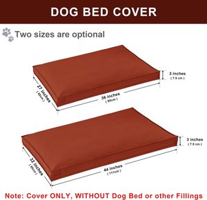 Waterproof Washable Linen Dog Bed Cover Luxury Style Print Sustainable All Seasons Rectangle Portable Pet Backseat <b>Mat</b> Carton - Product Image 2
