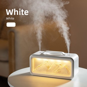 New Snow Mountain 600ml Humidifier Creative Fireplace Atmosphere Lamp Household Home Office <b>Desk</b> <b>Large</b> Capacity - Product Image 6