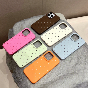 เคสโทรศัพท์ลายจุดแบบเต็มหน้าจอสไตล์เกาหลีเคสป้องกันการกระแทกเนื้อนิ่มหลากสีสำหรับ <span class=keywords><strong>iPhone</strong></span> 16 PLUS 17 15 <span class=keywords><strong>PRO</strong></span> MAX - Product Image 6
