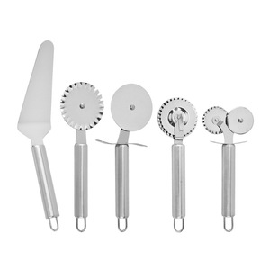 Stainless Steel Pizza Cutter With Roller Wheel And Spatula Set For <b>Cake</b> And Pizza <b>Cutting</b> Tools - Product Image 4