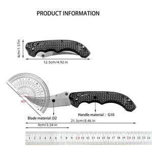 Cuchillo táctico BM865 Axis Scissor Point de acero inoxidable con hoja dentada y mango G10, con caja premium, OEM - Product Image 6