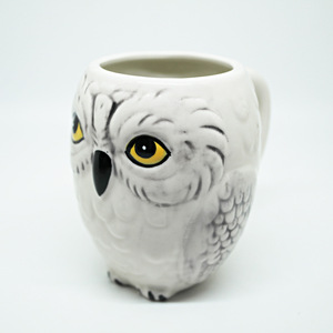 Tasse 3D en forme de hibou, tasse en céramique créative, tasse de bureau - Product Image 3