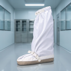 Surchaussures et couvre-chaussures antistatiques pour salle blanche Classe 10-100K ISO 4-8 Blanc Vêtements de travail Marque AFC 106-9 Résistance Fabriqué à Taïwan - Product Image 3