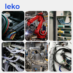 HPC Tweekleurige PVC Knopomhulsel |   Zwart & grijs herbruikbare kabelhoes |   Industriële draadboom voor het maken van dubbelkleurige kabelbomen - Product Image 3