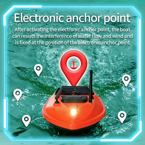 Bateau à appâts V805 GPS 500M Retour automatique 24 points Détection de température 1,5KG Chargement Bateau de pêche à la carpe RC avec écran HD Contrôleur - Product Image 2