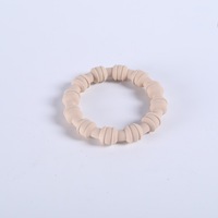 Nouveau bracelet de dentition en silicone de qualité alimentaire pour bébé, anneau de dentition pour bébé de 3 mois, entraîneur oral-motriciel pour enfants, anneau de préhension large