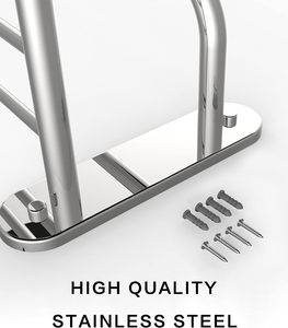 <span class=keywords><strong>24</strong></span> inch phòng tắm khăn Rack khăn thanh khăn Kệ Chrome thép không gỉ và hợp kim kẽm treo tường cho nhà vệ sinh và khách sạn - Product Image 3