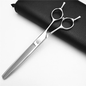 Tijeras profesionales de 7 pulgadas para el cuidado de mascotas, para cortar el pelo esponjoso de perros, con hoja de acero inoxidable 440C, diseño práctico - Product Image 4