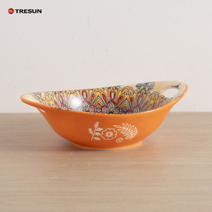 Tazón Grande de Cerámica Estilo Bohemio Retro, Apto para Microondas, para Sopa Ramen, Fideos y Ensaladas - Product Image 4