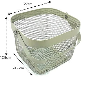 Panier de rangement pour fruits et légumes en fil métallique portable <span class=keywords><strong>DaS</strong></span> avec poignée - Product Image 3