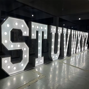 RGB Led lettere luci numeri tendone lettere luminose cartelli <span class=keywords><strong>di</strong></span> nozze Led lettere anteriori lettere - Product Image 5