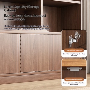 Librería en Oferta con Puertas, Estante de Almacenamiento de Gran Capacidad, Vitrina, Librería de Madera para el Hogar, Sala de Estar, <span class=keywords><strong>Biblioteca</strong></span>, Oficina - Product Image 6