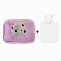 Housse de bouteille d'eau chaude en peluche avec logo personnalisé, motif fessier d'animal style Corgi amusant, pour cadeaux promotionnels et soutien aux ventes saisonnières