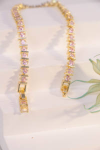 Pulsera Unisex Bohemia Clásica de Lujo, Buen Precio, Aleación de Cobre Chapada en Oro de 22k, Cadena con Circonitas Cúbicas, Regalo de Alta Calidad - Product Image 2