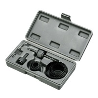 Kit d'outils de forage en acier au carbone à changement rapide ensemble de scie cloche en bois pvc 11 pièces