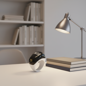 Bague connectée musulmane en plastique avec compteur de Zikir, contrôle via application iOS, réveil, alertes de prière, affichage LED IPX-<span class=keywords><strong>5</strong></span>, chargement Type-C, autonomie <span class=keywords><strong>5</strong></span>-10 jours - Product Image 1