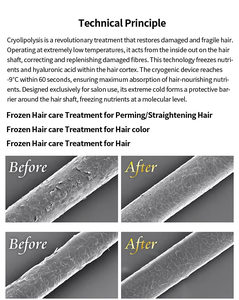 Appareil de <span class=keywords><strong>cryolipolyse</strong></span> 360° pour soins capillaires, <span class=keywords><strong>machine</strong></span> de coiffure à pulvérisation chaude et froide pour réparer les cheveux abîmés, modèle de bureau - Product Image 5