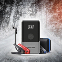 tuoyue OEM&ODM 4-IN-1 Portable 12V Lithium Battery Booster Jump Starter 6000mAh Power Bank Kompresor Udara Pompa Udara untuk Truk