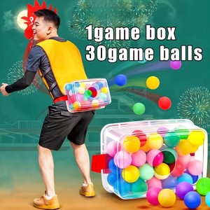<span class=keywords><strong>Jeu</strong></span> de société familial en plein air - une boîte à balles avec 30 balles colorées, le cadeau idéal pour Noël, Thanksgiving et Halloween - Product Image 5