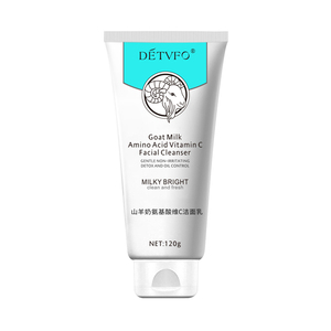 Nettoyant visage pour peaux sensibles, démaquillant, hydratant, à base d'acides aminés et <span class=keywords><strong>de</strong></span> <span class=keywords><strong>lait</strong></span> <span class=keywords><strong>de</strong></span> chèvre - Product Image 1