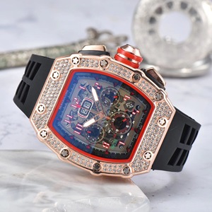 Mode Diamant Ingelegd Luxe Multifunctionele Quartz Herenhorloge Merk Onola Barrel Waterdicht Horloge Fabriek Groothandel - Product Image 2