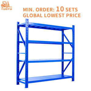 מדפי מטען חובה אור מדפי מחסן פלדה מתלה מדפי אחסון - Product Image 2