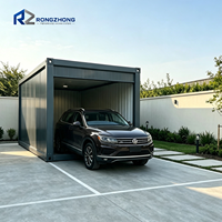 Garage conteneur détachable personnalisable, anti-corrosion, pour le stockage de véhicules, petit abri pour voiture