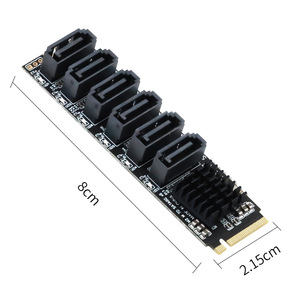 Carte adaptateur M.2 M-KEY NVMe vers carte d'extension 3.0 à 6 ports, adaptateur d'extension de disque dur NAS Synology pour ordinateur de bureau - Product Image 4