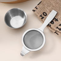 Harmony Mini Tamis à Matcha 2,2 pouces, en Acier Inoxydable à Maille Fine 30, Écologique, Portable, pour Voyage, Ensemble de Passoires à Thé et Cocktails, Base pour la Maison