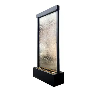 Indoor Floor Standing LED Water Fountain LED Waterfall Screen & Room Dividers for Home Decor