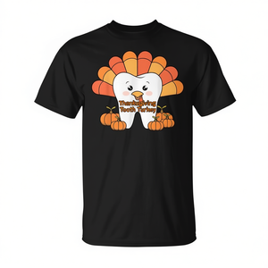 T-shirt dentaire pour femmes, motif dinde de Thanksgiving, pour dentiste - Product Image 2