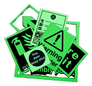 Glow in the Dark <span class=keywords><strong>PES</strong></span> Couleur Verdâtre <span class=keywords><strong>5</strong></span> + Heures Film Photolumiscent Adhésif Réfléchissant Signes Lumineux pour Marches Sortie de Sécurité - Product Image 3
