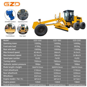Niveleuse à moteur GZD 15 tonnes 125 kW, équipement lourd pour l'entretien routier et les opérations de nivellement de terrains à grande échelle - Product Image 2