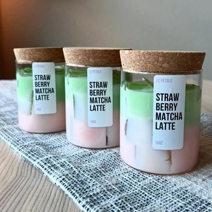 カスタムプライベートラベル抹茶アイスコーヒー香るキャンドルプレミアムガラスジャー入りジェリーワックスホームフレグランスキャンドルお祝いギフトセット - Product Image 3
